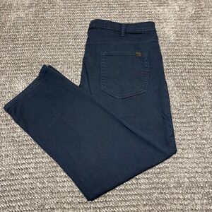 JACHS NEW YORK Mens Chinos Pants 40x29 Navy‎ Blue Cotton Blend Stretch